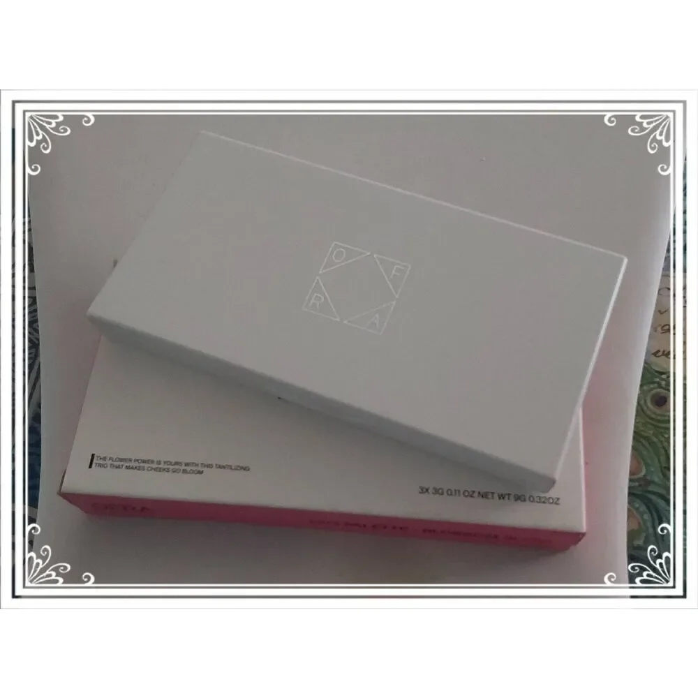 BNIB~Midi Palette Blossom Triple Pan Blush~Ofra Cosmetics
